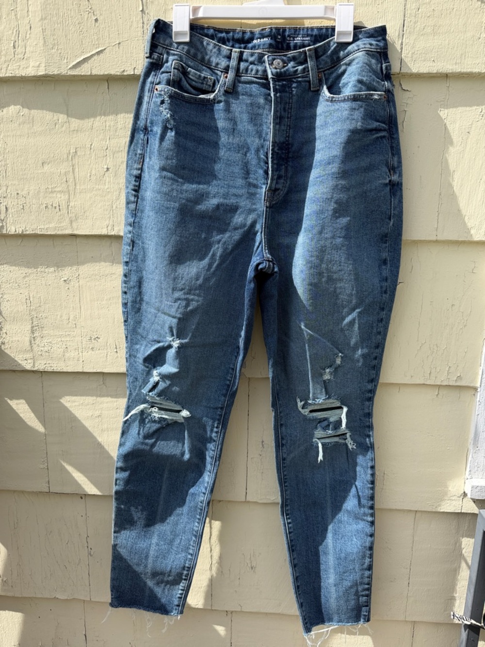Old NavyHigh-Rise Distressed Blue Women's Jeans